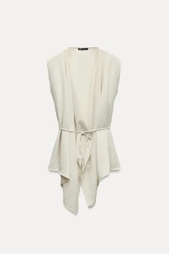 New CHALECO FLUIDO CINTURÓN Mujer Blazers / Chalecos|Tops / Bodies