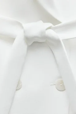 Clearance CHALECO LARGO CRUZADO CINTURÓN Mujer Blazers / Chalecos|Vestidos