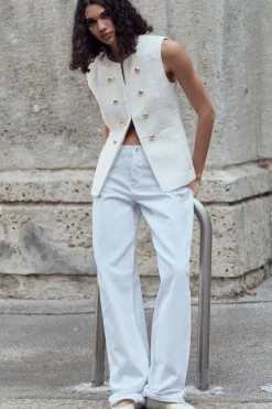 Hot CHALECO LARGO ESTRUCTURA Mujer Blazers / Chalecos|Tops / Bodies