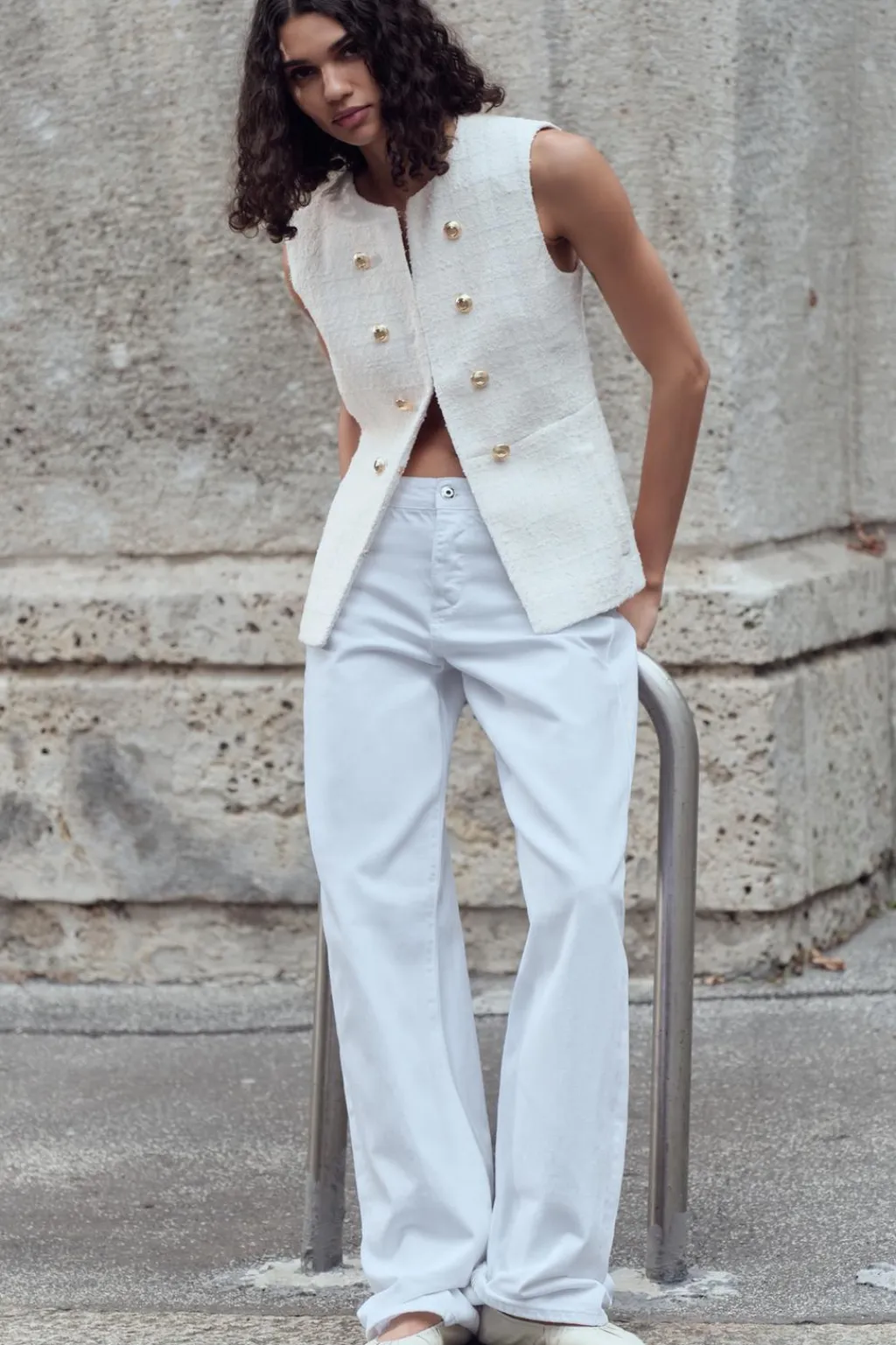 Hot CHALECO LARGO ESTRUCTURA Mujer Blazers / Chalecos|Tops / Bodies