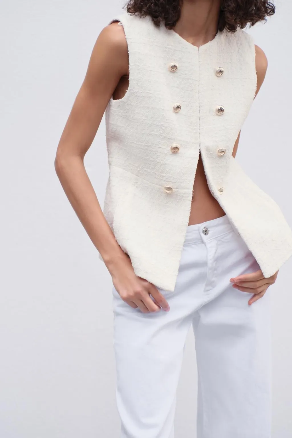 Hot CHALECO LARGO ESTRUCTURA Mujer Blazers / Chalecos|Tops / Bodies