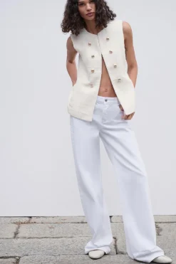 Hot CHALECO LARGO ESTRUCTURA Mujer Blazers / Chalecos|Tops / Bodies