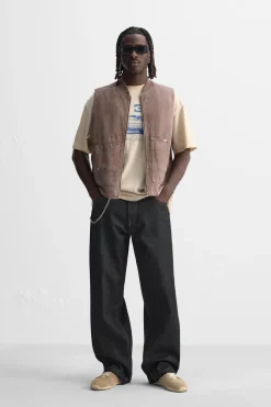 Clearance CHALECO LAVADO CREMALLERA Hombre Chalecos