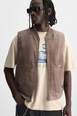 Clearance CHALECO LAVADO CREMALLERA Hombre Chalecos