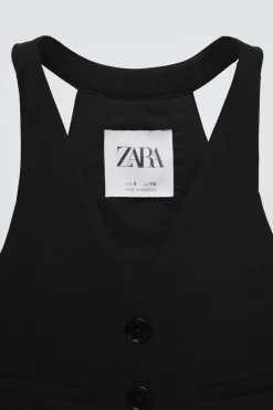 Niños ZARA 6 - 14 Años·Abrigos|6 - 14 Años·Total Look<CHALECO LAZO SATINADO