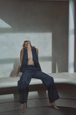 Best CHALECO MINIMAL DENIM ZW COLLECTION Mujer Tops / Bodies