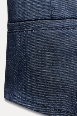 Best CHALECO MINIMAL DENIM ZW COLLECTION Mujer Tops / Bodies