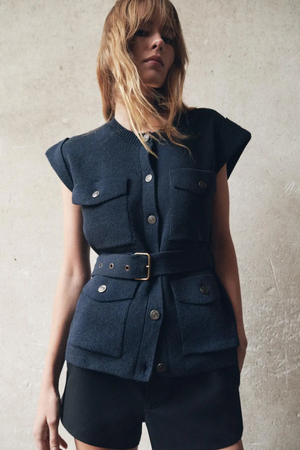 Sale CHALECO OVERSIZE PUNTO Mujer Cárdigan / Jerséis|Punto