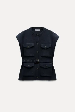 Sale CHALECO OVERSIZE PUNTO Mujer Cárdigan / Jerséis|Punto