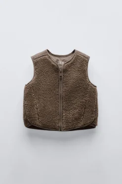 Niños ZARA 1½ - 6 Años·Abrigos|1½ - 6 Años·Abrigos<CHALECO POLAR CONTRASTE