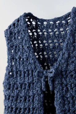 Niños ZARA 1½ - 6 Años·Punto<CHALECO PUNTO CALADO