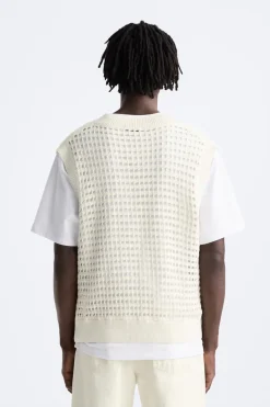 Best CHALECO PUNTO CALADOS Hombre Jerséis / Chaquetas