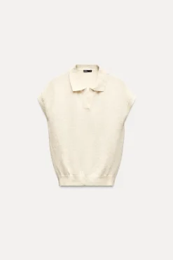 Online CHALECO PUNTO CORTADO Mujer Tops / Bodies