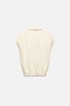 Online CHALECO PUNTO CORTADO Mujer Tops / Bodies