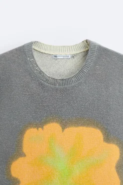 Sale CHALECO PUNTO ESTAMPADO SPRAY Hombre Jerséis / Chaquetas