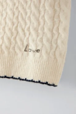 Niños ZARA 6 - 14 Años·Punto<CHALECO PUNTO LOVE