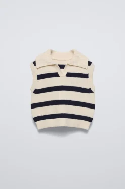 Niños ZARA 1½ - 6 Años·Punto<CHALECO PUNTO RAYAS