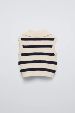 Niños ZARA 1½ - 6 Años·Punto<CHALECO PUNTO RAYAS