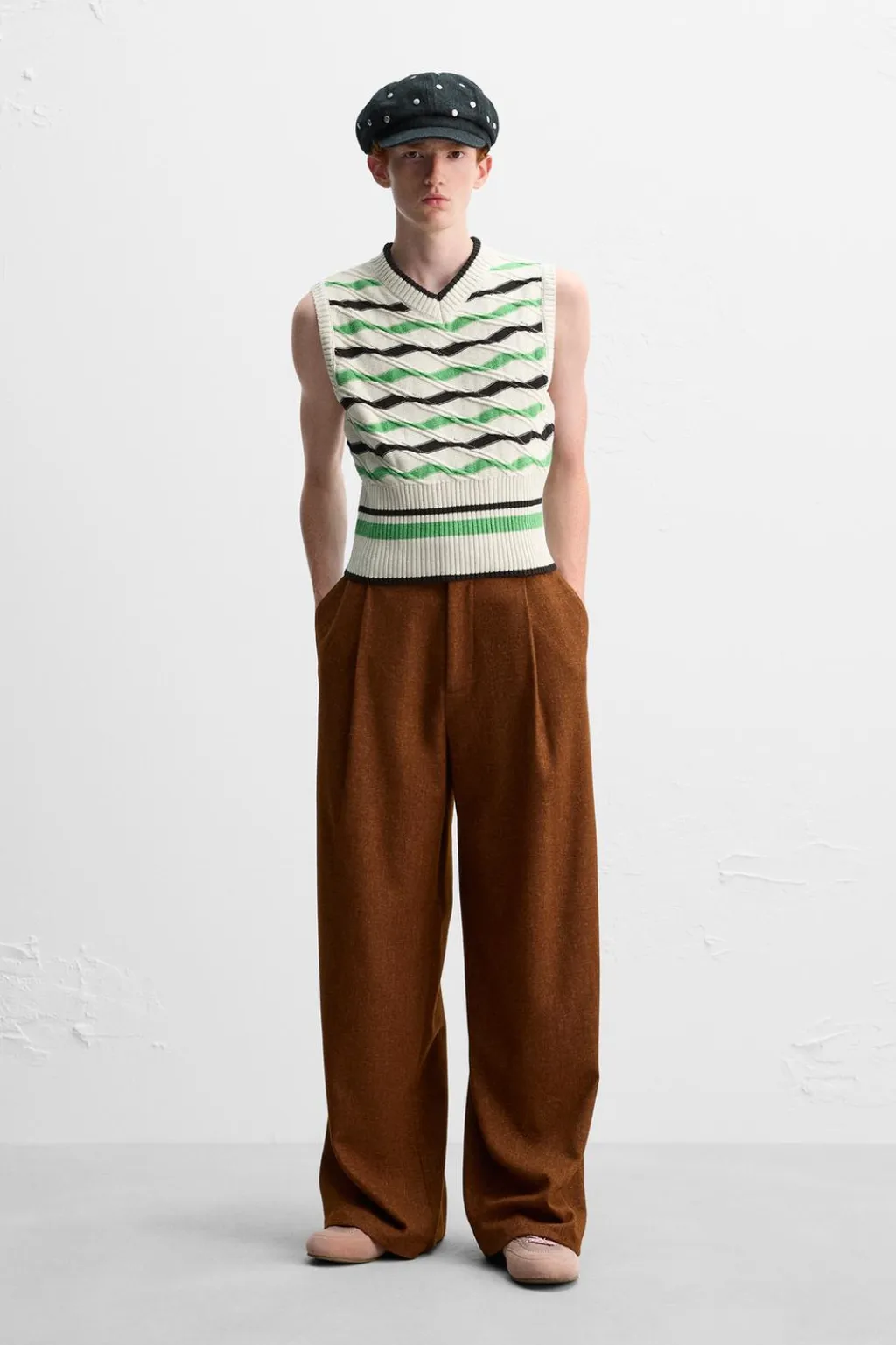 Fashion CHALECO PUNTO RAYAS X HARRY LAMBERT Hombre Jerséis / Chaquetas