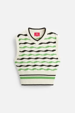 Fashion CHALECO PUNTO RAYAS X HARRY LAMBERT Hombre Jerséis / Chaquetas