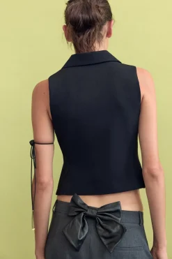 Sale CHALECO RECTO CAMISERO Mujer Blazers / Chalecos