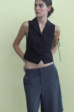 Sale CHALECO RECTO CAMISERO Mujer Blazers / Chalecos