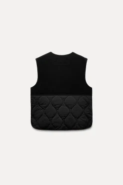 Clearance CHALECO REVERSIBLE CON LANA ZW COLLECTION Mujer Chaquetas / Cazadoras