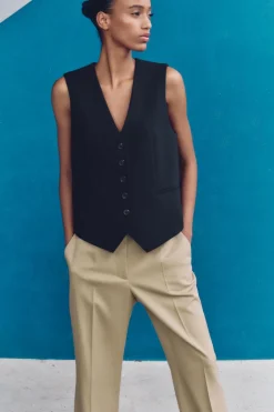 Fashion CHALECO SASTRE Mujer Blazers / Chalecos