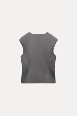 Clearance CHALECO TOP ENTALLADO Mujer Blazers / Chalecos