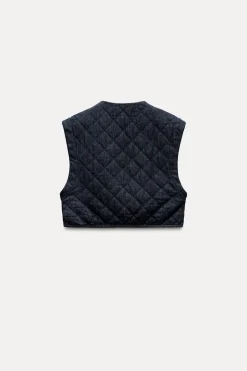 Discount CHALECO Z1975 ACOLCHADO DENIM Mujer Chaquetas / Cazadoras