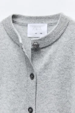 Niños ZARA 6 - 14 Años·Punto<CHAQUETA 100% CASHMERE