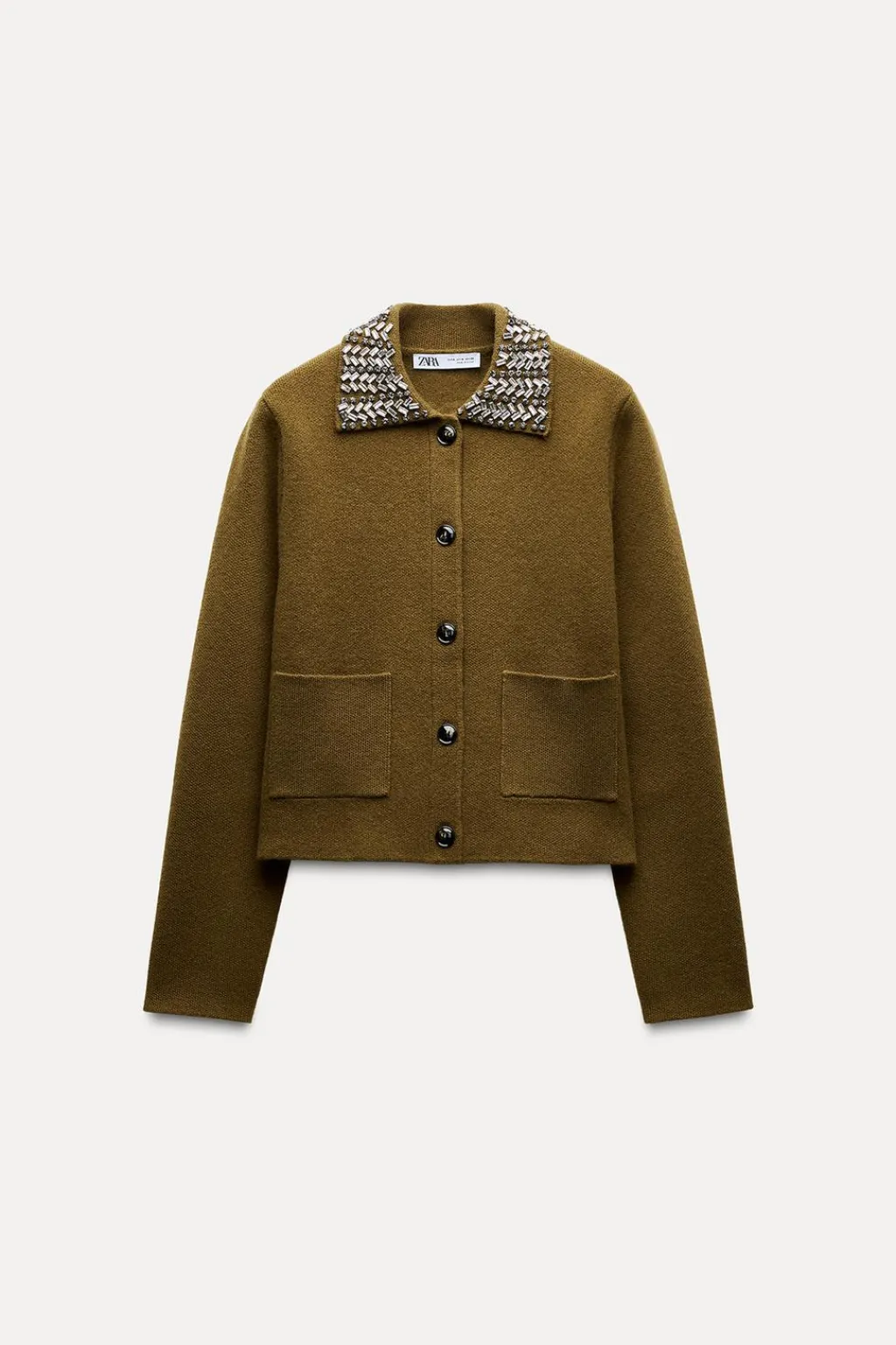 Online CHAQUETA 100% LANA SOLAPA JOYAS Mujer Cárdigan / Jerséis|Punto