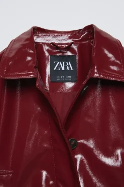 Niños ZARA 6 - 14 Años·Abrigos<CHAQUETA ACHAROLADA