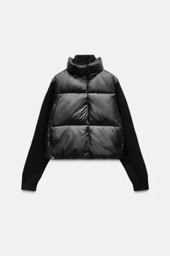 Discount CHAQUETA ACOLCHADA COMBINADA ZW COLLECTION Mujer Abrigos / Anoraks