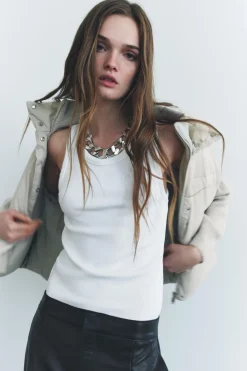 Hot CHAQUETA ACOLCHADA COMBINADA ZW COLLECTION Mujer Abrigos / Anoraks