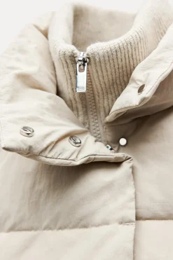 Hot CHAQUETA ACOLCHADA COMBINADA ZW COLLECTION Mujer Abrigos / Anoraks