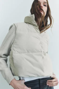 Hot CHAQUETA ACOLCHADA COMBINADA ZW COLLECTION Mujer Abrigos / Anoraks