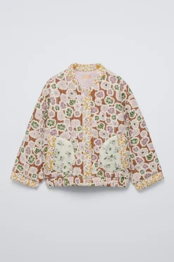 Niños ZARA 6 - 18 Meses·Abrigos / Buzos<CHAQUETA ACOLCHADA PATCHWORK