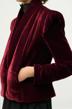 Hot CHAQUETA ACOLCHADA TERCIOPELO ZW COLLECTION Mujer Abrigos / Anoraks