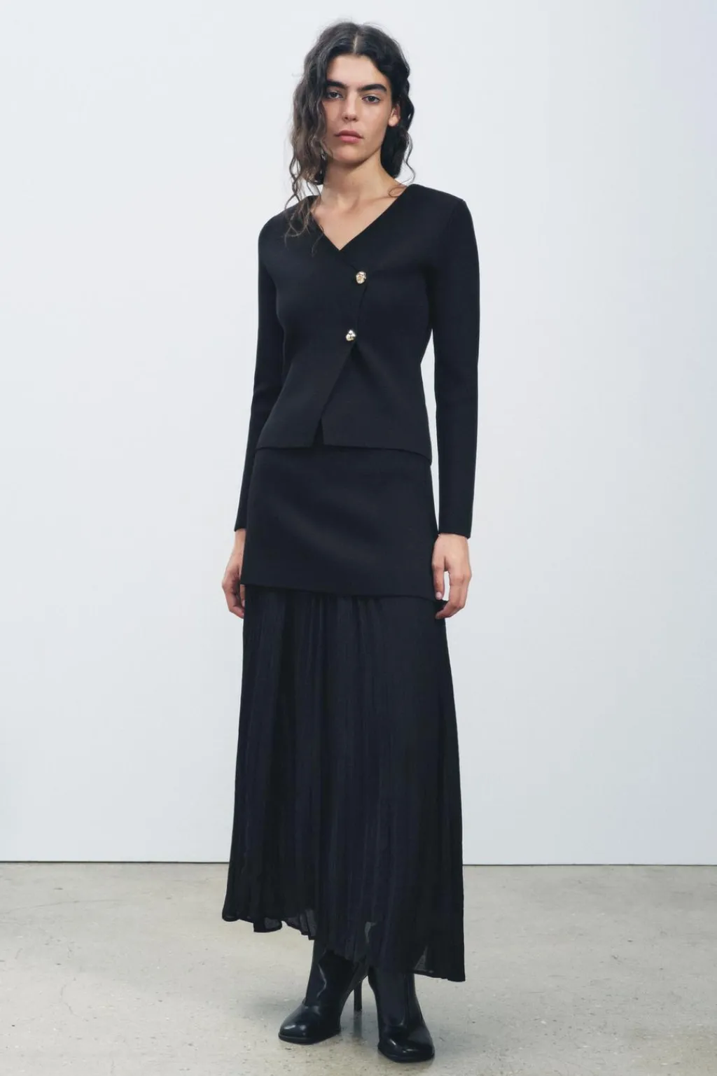 New CHAQUETA ASIMÉTRICA PUNTO Mujer Cárdigan / Jerséis|Punto