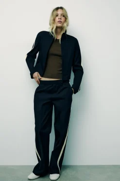 Online CHAQUETA BANDA LATERAL Mujer Chaquetas / Cazadoras