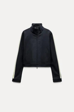 Online CHAQUETA BANDA LATERAL Mujer Chaquetas / Cazadoras