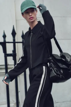 New CHAQUETA BANDA LATERAL Mujer Chaquetas / Cazadoras