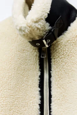 Outlet CHAQUETA BIKER BORREGUILLO ZW COLLECTION Mujer Abrigos / Anoraks|Chaquetas / Cazadoras