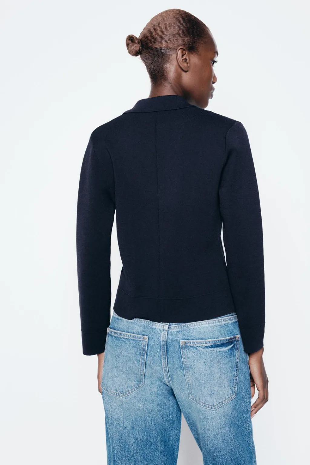 Outlet CHAQUETA BLAZER PUNTO BOTÓN FLOR Mujer Blazers / Chalecos|Cárdigan / Jerséis