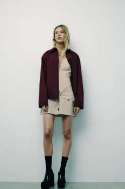 Hot CHAQUETA BOMBER BOLSILLOS CREMALLERA Mujer Chaquetas / Cazadoras