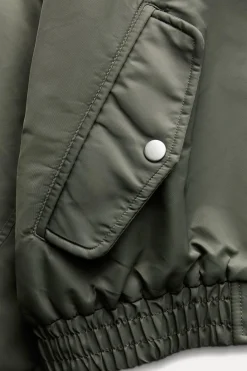 Sale CHAQUETA BOMBER CROP BOLSILLOS Mujer Chaquetas / Cazadoras