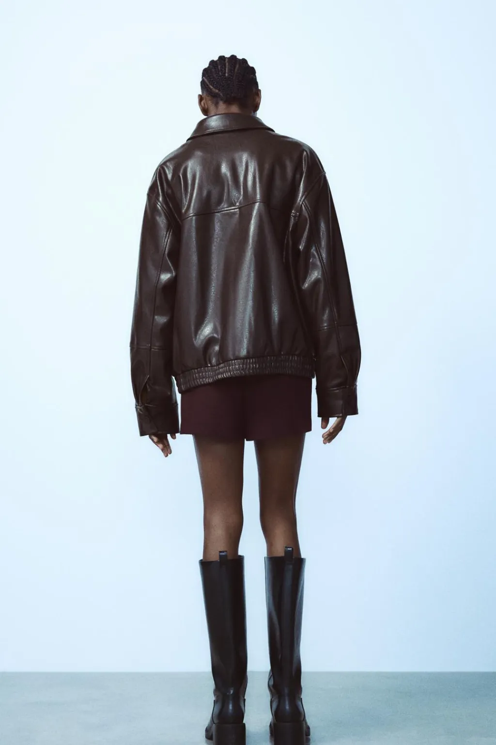 Outlet CHAQUETA BOMBER EFECTO PIEL Mujer Chaquetas / Cazadoras