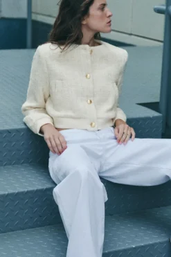 Online CHAQUETA BOMBER ESTRUCTURA Mujer Chaquetas / Cazadoras