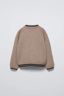 Niños ZARA 1½ - 6 Años·Punto<CHAQUETA BOMBER PUNTO